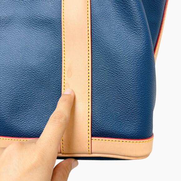 Vintage Dooney & Bourke Robert F. Kennedy Human Rights Blue Leather Bag - Picture 9 of 13